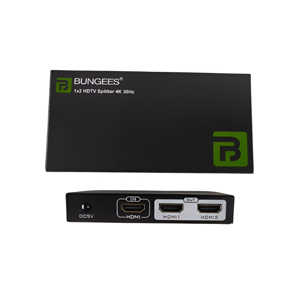 Bungees HDMI Splitter 2 Port 4K 30Hz view 2